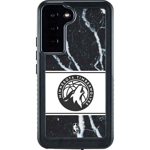 NBA Minnesota Timberwolves Marble Galaxy S24 Plus Waterproof Case